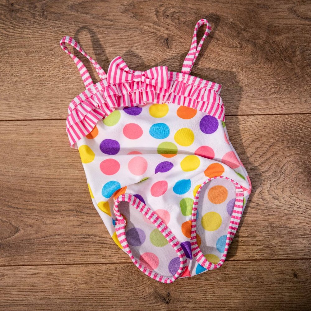 Small Wonders 0-3M Polka Dot Swimsuit